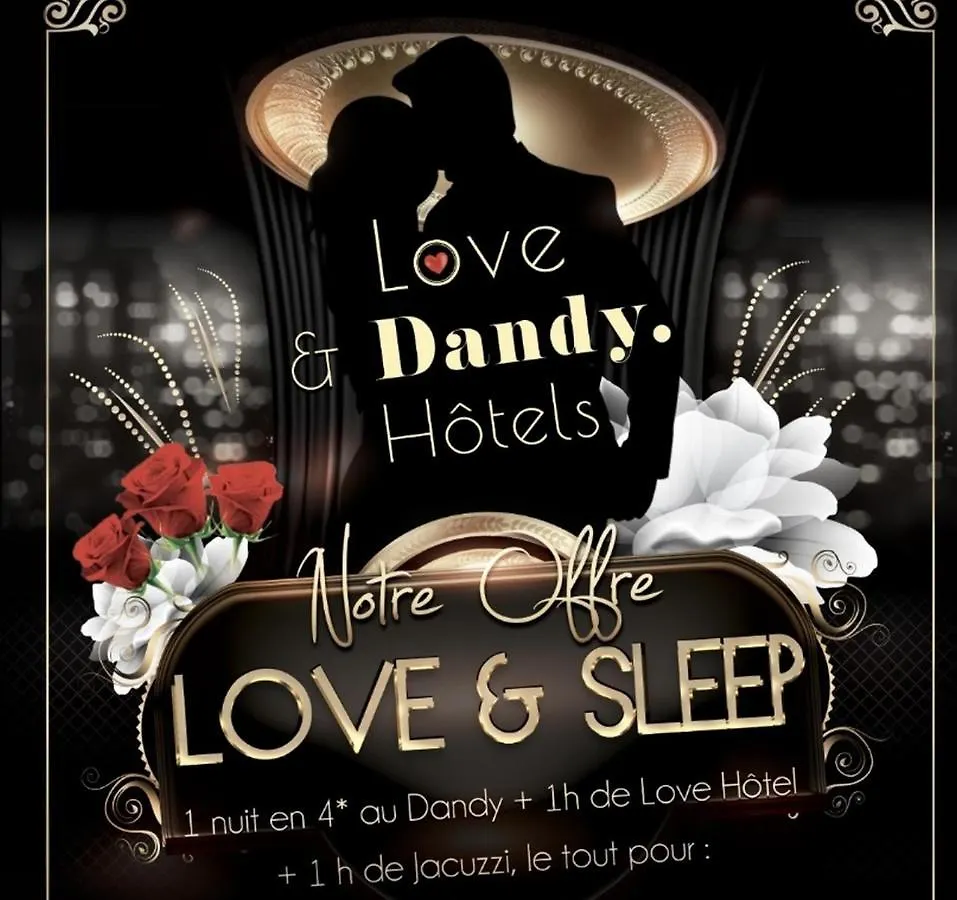 Отель для свиданий Avec Nuit Insolite Au Dandy Et Jacuzzi Privatise (adults Only) Париж